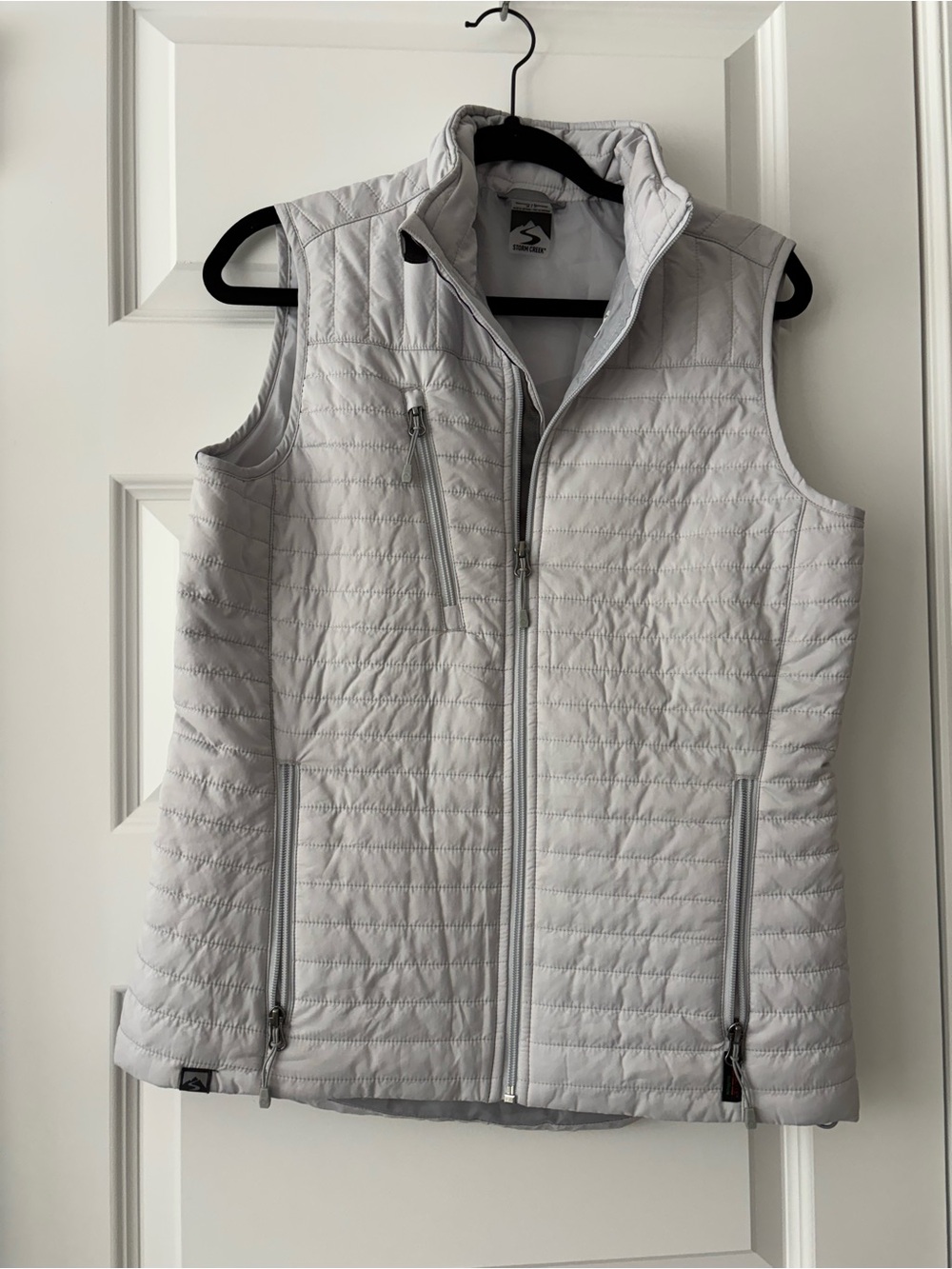 Storm Creek Light Gray Quilted Lightweight Puffer Vest S